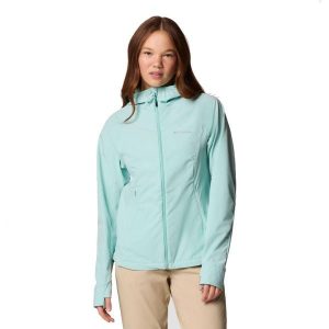Kurtka softshell damska Columbia Sweet As III Hooded Softshell. Niebieskie kurtki Columbia, m, bez wzorów, z softshellu, z kapturem. Za 303,99 zł.