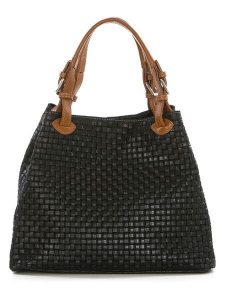 Lucca Baldi Skórzany shopper bag "Fosdinovo" w kolorze czarnym - 45 x 37 x 15 cm rozmiar: onesize. Czarne shopper bag Lucca Baldi, bez wzorów, z materiału, przez ramię, bez dodatków. Za 304,99 zł.