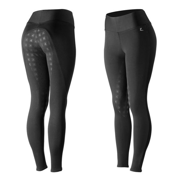 Legging Super miękki damski kombinezon jeździecki z pełnym dołem Horze Juliet. Czarne kombinezony HORZE, l, bez wzorów, z elastanu, bez kołnierzyka, bez ramiączek. Za 264,00 zł.