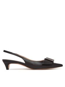 TWINSET Sandały 251TCP090 Czarny. Czarne sandały Twinset, bez wzorów, ze skóry, bez obcasa, na płaskiej podeszwie, bez zapięcia. Za 569,99 zł.