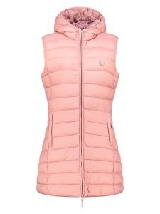 Geographical Norway Kamizelka pikowana "Vatikotal" w kolorze jasnoróżowym rozmiar: L. Różowe kamizelki Geographical Norway, l, bez wzorów, bez kołnierzyka, bez ramiączek, bez kaptura. Za 174,84 zł.