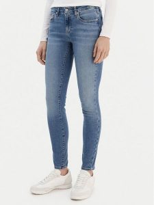 Tommy Jeans Jeansy Sophie DW0DW19530 Niebieski Skinny Fit. Niebieskie jeansy Tommy Jeans, bez wzorów, z bawełny. Za 409,99 zł.