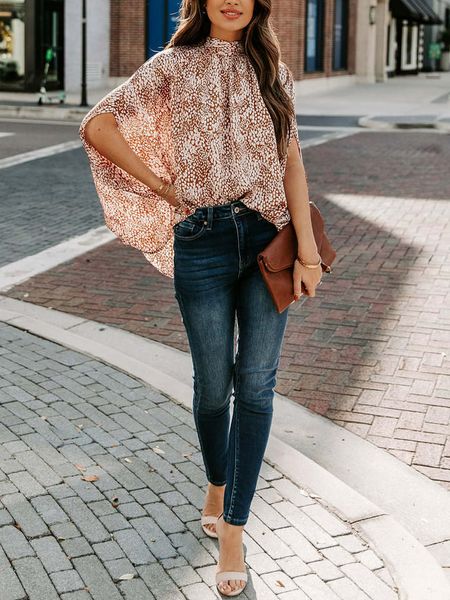 LA Angels Bluzka w kolorze brązowo-kremowym rozmiar: S. Brązowe bluzki LA Angels, s, bez wzorów, bez kołnierzyka, bez ramiączek. Za 91,56 zł.