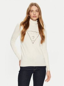 Guess Golf Piper W4BR03 Z2NQ2 Écru Regular Fit. Golfy Guess, z aplikacjami, z wiskozy. Za 199,99 zł.