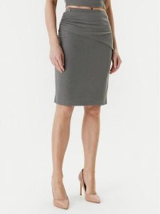 Guess Spódnica mini W5YD64 KAQL2 Zielony Regular Fit. Zielone spódnice Guess, xl, z aplikacjami, mini. Za 199,99 zł.