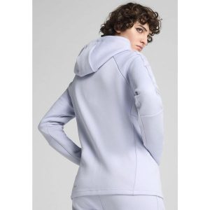 Damska rozpinana bluza z kapturem EVOSTRIPE PUMA Cool Weather Blue. Niebieskie kurtki Puma, m, bez wzorów, z kapturem. W wyprzedaży za 219,00 zł.