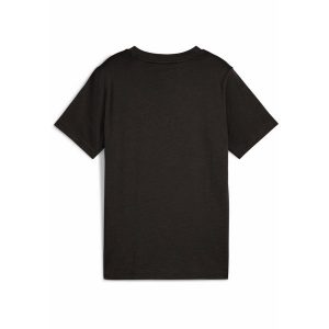 Młodzieżowa koszulka Essentials Colour z logo No.1 PUMA Black. Czarna bluzki Puma, m, bez wzorów, z gumy, młodzieżowe, bez kołnierzyka, bez ramiączek. Za 79,00 zł.