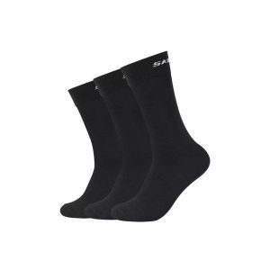 Skarpetki sportowe damskie 3PPK Mesh Ventilation Socks. Czarne skarpetki Skechers, bez wzorów, z bawełny. Za 29,99 zł.