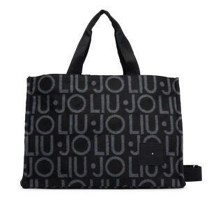 Torebka Liu Jo. Czarne shopper bag Liu Jo, bez wzorów, bez dodatków. Za 469,99 zł.