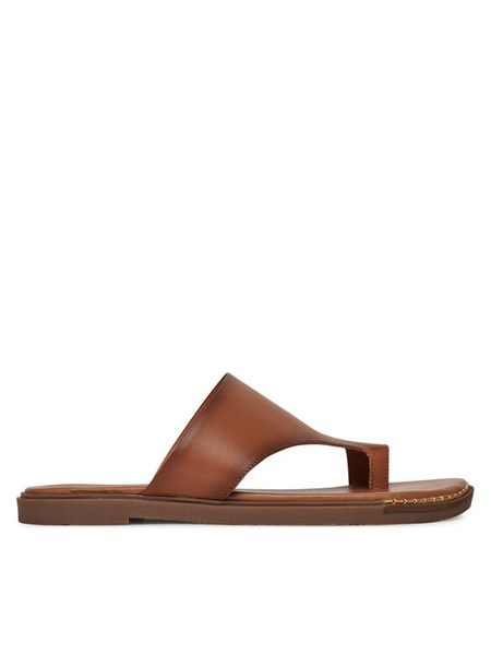 Lasocki Japonki LALITA WI23-LALITA-10 Brązowy. Brązowe klapki Lasocki, bez wzorów, ze skóry, bez obcasa. Za 159,99 zł.