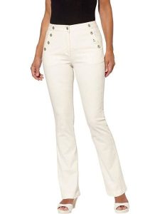 WITT WEIDEN Dżinsy - Regular fit - w kolorze kremowym rozmiar: 50. Białe jeansy WITT WEIDEN, bez wzorów, z podwyższonym stanem. Za 39,99 zł.