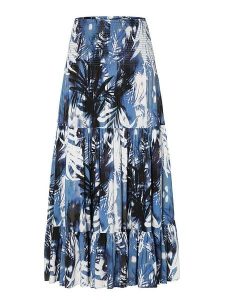 TATUUM Spódnica "Efiana" w kolorze niebieskim rozmiar: 38. Niebieskie spódnice Tatuum, bez wzorów, z wiskozy, maxi. Za 141,19 zł.