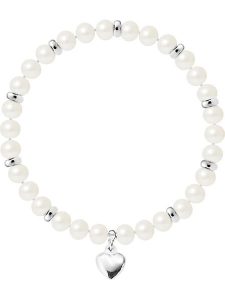 Pearline Bransoletka perłowa w kolorze białym z elementem ozdobnym rozmiar: onesize. Białe bransoletki Pearline, z perłą, srebrne. Za 296,56 zł.