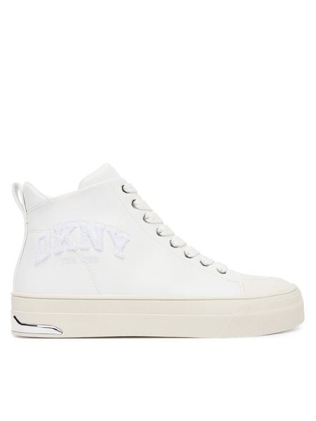DKNY Trampki Yaser-K3500746 Biały. Białe trampki DKNY, bez wzorów, ze skóry, bez zapięcia. Za 389,99 zł.