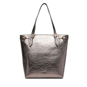 Torebka JENNY. Szare shopper bag Jenny, bez wzorów, bez dodatków. Za 159,99 zł.