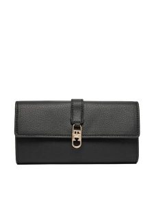 Tommy Hilfiger Portfel Th Libre Large Flap Wallet AW0AW18935 Czarny. Czarne portfele TOMMY HILFIGER, bez wzorów, ze skóry. Za 289,99 zł.