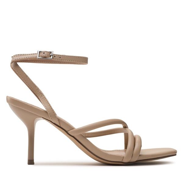 Sandały Jenny Fairy. Brązowe sandały Jenny Fairy, bez wzorów, bez obcasa, na szpilce, bez zapięcia. Za 149,99 zł.