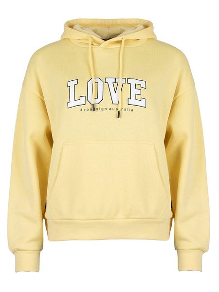 Roadsign Bluza w kolorze żółtym rozmiar: L. Żółte bluzy Roadsign, l, bez wzorów, z kapturem. Za 78,66 zł.