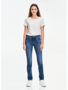Levi's Dżinsy "312" - Slim fit - w kolorze granatowym rozmiar: W26/L30. Niebieskie jeansy Levi's®, z aplikacjami, z podwyższonym stanem. Za 159,95 zł.