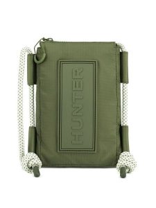 Hunter Torebka HTR-B-008-06 Khaki. Brązowe listonoszki Hunter, bez wzorów, z materiału, bez dodatków. Za 97,99 zł.