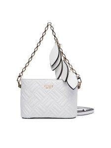 Guess Torebka Sally Mini HWQG99 21770 Biały. Białe torebki klasyczne Guess, z aplikacjami, ze skóry, bez dodatków. Za 549,99 zł.