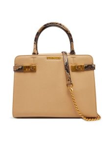 Steve Madden Torebka Blorens SM13001647 Beżowy. Brązowe kuferki Steve Madden, bez wzorów, ze skóry, bez dodatków. Za 359,99 zł.
