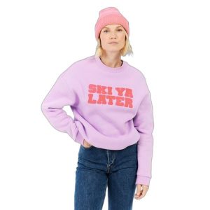 Bluza damska Protest Still. Fioletowe bluzy Protest, bez wzorów, bez kaptura. Za 274,50 zł.