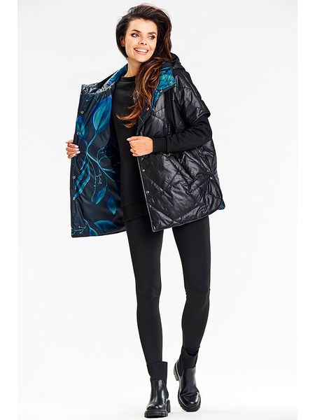 Awama Kamizelka w kolorze czarnym rozmiar: L/XL. Czarne kamizelki Awama, l, bez wzorów, bez kołnierzyka, bez ramiączek, bez kaptura. Za 222,99 zł.