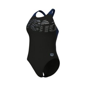 Damski kostium kąpielowy 1-częściowy Arena Flowing V Back. Czarne stroje jednoczęściowe Arena, bez wzorów. Za 238,00 zł.