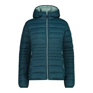 Kurtka puchowa z kapturem na zamek Sorona Aura damska CMP. Zielone kurtki CMP, na zimę, bez wzorów, z puchu, z kapturem. Za 425,00 zł.