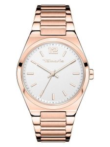 Tamaris Zegarek kwarcowy w kolorze różowozłoto-białym rozmiar: onesize. Białe, analogowe zegarki Tamaris. Za 173,99 zł.