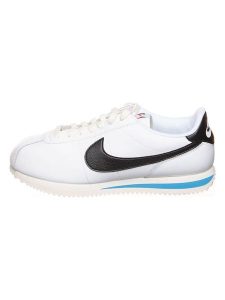 Nike Sportswear Skórzane sneakersy "Cortez" w kolorze biało-czarnym rozmiar: 40. Białe trampki Nike Sportswear, bez wzorów, bez zapięcia. Za 276,71 zł.