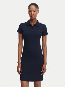 Tommy Jeans Sukienka codzienna Bodycon DW0DW22852 Granatowy Slim Fit. Niebieskie kombinezony Tommy Jeans, na co dzień, xs, bez wzorów, z bawełny, bez kołnierzyka, bez ramiączek, bodycon. Za 289,99 zł.