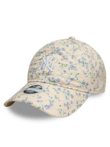New Era Czapka z daszkiem New York Yankees Floral Quilt 9Twenty 60595367 Beżowy. Brązowe czapki New Era, bez wzorów, z materiału. Za 99,99 zł.