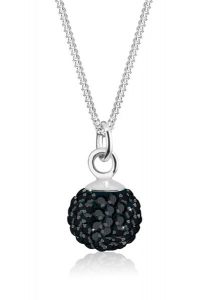 Elli Elli Naszyjnik Damski wisiorek kula kryształowa w srebrze próby 925 Sterling Silver Naszyjniki 1 ct. Szare naszyjniki Elli, srebrne. Za 243,99 zł.
