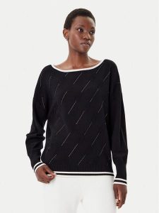 Liu Jo Sport Sweter TF5206 MS63L Czarny Regular Fit. Czarne swetry klasyczne Liu Jo Sport, l, z syntetyku, bez kołnierzyka. Za 429,99 zł.