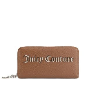 Portfel Juicy Couture. Brązowe portfele Juicy Couture, bez wzorów. Za 149,99 zł.
