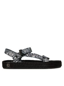 Bohonomad Sandały Miami Elastic MIA.20-ZEB Biały. Białe sandały Bohonomad, bez wzorów, ze skóry, bez obcasa, na płaskiej podeszwie, bez zapięcia. Za 179,99 zł.