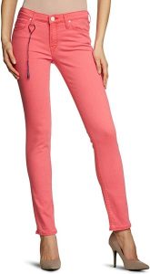 LEE SCARLETT DAMSKIE SPODNIE JEANSOWE PINK L526EV29. Różowe rurki Lee, z jeansu. W wyprzedaży za 99,99 zł.