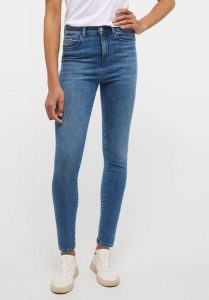 MUSTANG GEORGIA SUPER SKINNY DAMSKIE SPODNIE JEANSOWE JEANSY DENIM BLUE 1013578 5000 682. Niebieskie rurki Mustang, z denimu. Za 259,99 zł.