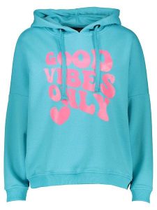 Miss goodlife Bluza w kolorze błękitnym rozmiar: S. Niebieskie bluzy miss goodlife, s, bez wzorów, z bawełny, z kapturem. Za 193,24 zł.