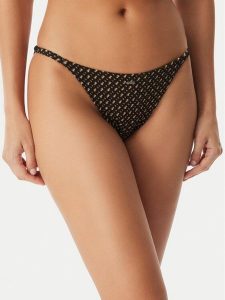 BOSS Dół od bikini 50561379 Czarny. Czarne bikini Boss, bez wzorów, z syntetyku. Za 279,99 zł.