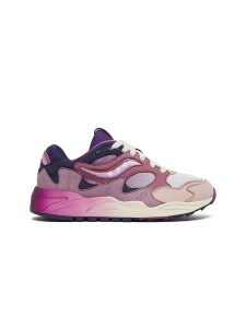 Saucony Skórzane sneakersy w kolorze fioletowo-jasnoróżowym rozmiar: 39. Różowe trampki Saucony, bez wzorów, bez zapięcia. Za 505,13 zł.