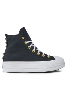 Converse Trampki Chuck Taylor All Star Lift Platform Star Studded A05453C Czarny. Czarne trampki Converse, bez wzorów, z materiału, bez zapięcia. Za 309,99 zł.