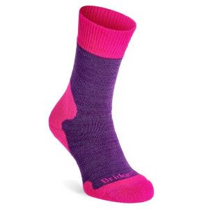 Skarpety trekkingowe damskie Bridgedale Heavyweight Merino Comfort. Fioletowe skarpetki Bridgedale, bez wzorów. Za 123,99 zł.