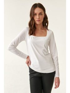 TATUUM Koszulka w kolorze białym rozmiar: XL. Białe bluzki Tatuum, xl, bez wzorów, bez kołnierzyka, bez ramiączek. Za 70,24 zł.