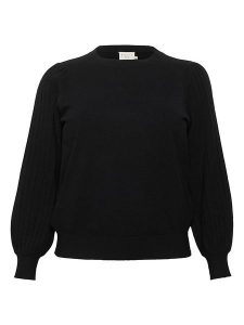 Kaffe Sweter w kolorze czarnym rozmiar: XL. Czarne swetry oversize Kaffe, xl, bez wzorów, bez ramiączek. Za 145,94 zł.