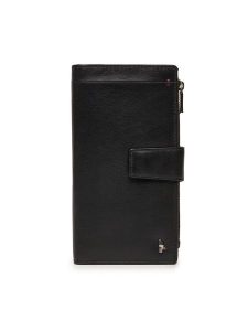 Puccini Portfel NA1501 Czarny. Czarne portfele Puccini, bez wzorów, ze skóry. Za 149,99 zł.