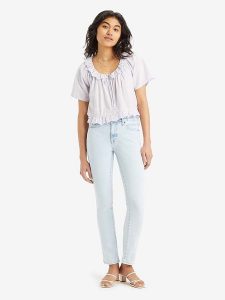 Levi's Dżinsy "712" - Slim fit - w kolorze błękitnym rozmiar: W32/L32. Białe jeansy Levi's®, z aplikacjami. Za 206,42 zł.