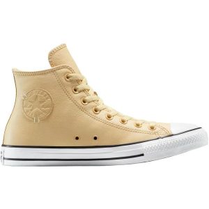 Buty sportowe damskie Converse Chuck Taylor All Star. Brązowe trampki Converse, bez wzorów, ze skóry ekologicznej, bez zapięcia. W wyprzedaży za 390,00 zł.